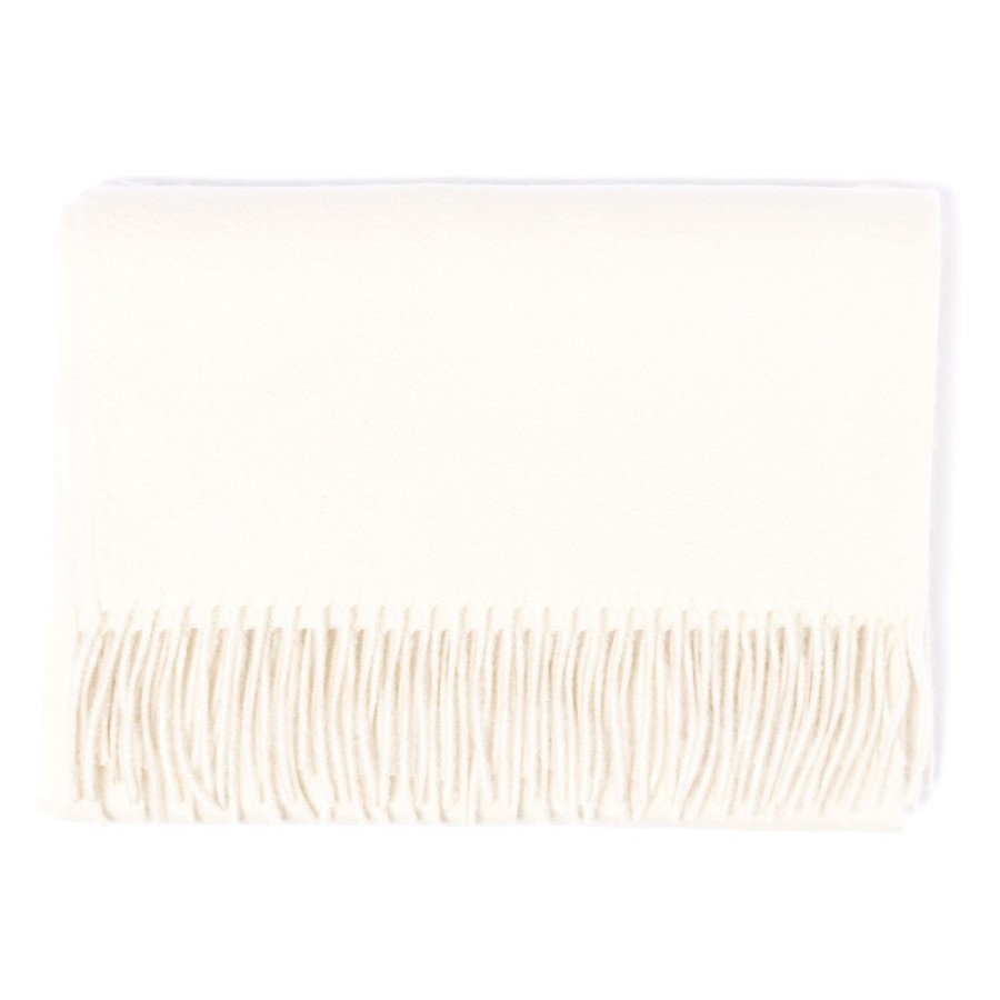 Scarfs | Joshua Ellis Joshua Ellis X Mj: Ripple Plain Stole Scarf In Pure Scottish Cashmere