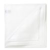 Taschentucher | Simonnot-Godard White Handkerchief "Sarabande" Made Of Cotton - Hand-Rolled