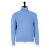 Knitwear | Fedeli Exclusive To Michael Jondral: Azure Blue Scottish 4-Ply Cashmere Turtl
