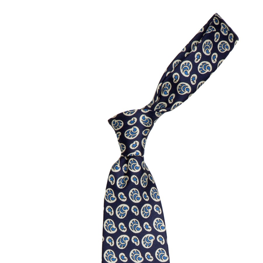 Ties | E. Marinella Limited Edition - Blue Tie "Archivio 1936"