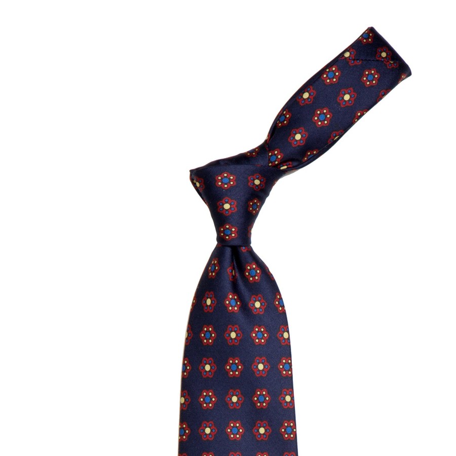 Ties | E. Marinella Limited Edition - Dark Blue Tie "Archivio 1952"