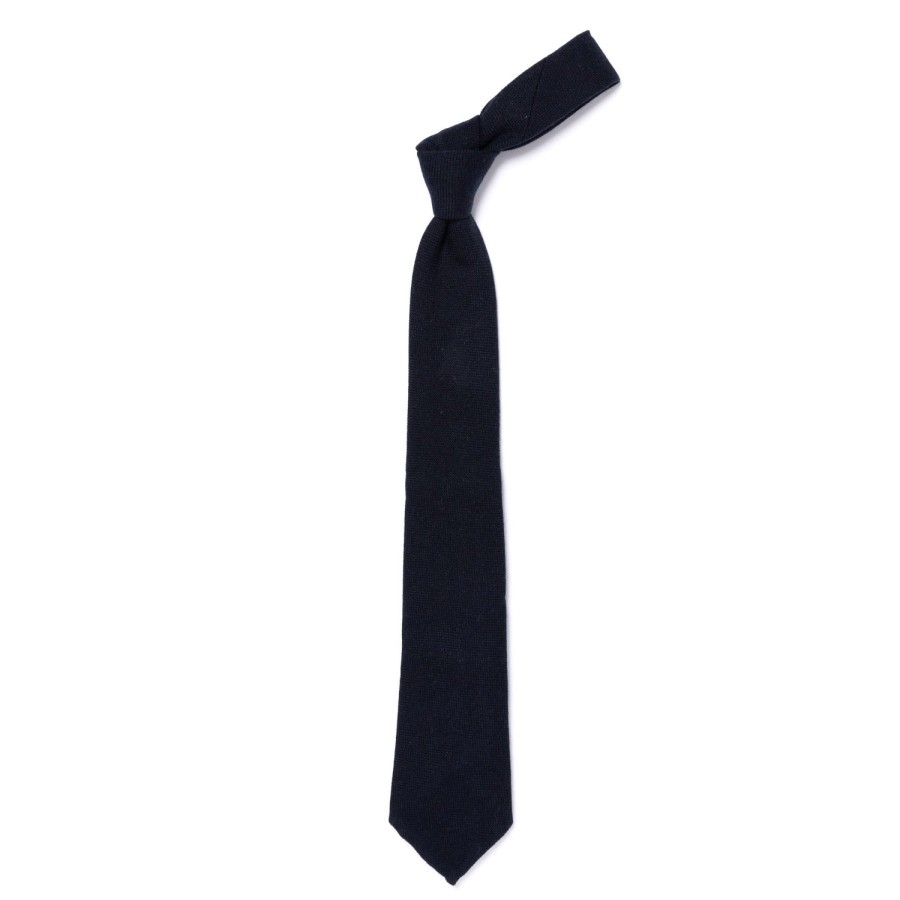 Ties | Cesare Attolini Ca Archivio Storico: Tie "Testa Dell'Ago" In Pure Cashmere - Handrolle