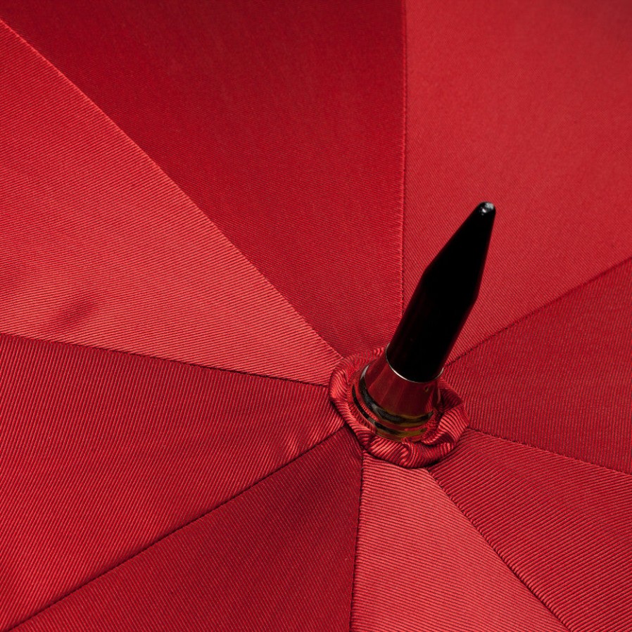 Umbrellas | Maglia Red Sporty Umbrella With Hand-Sewn Leather Handle