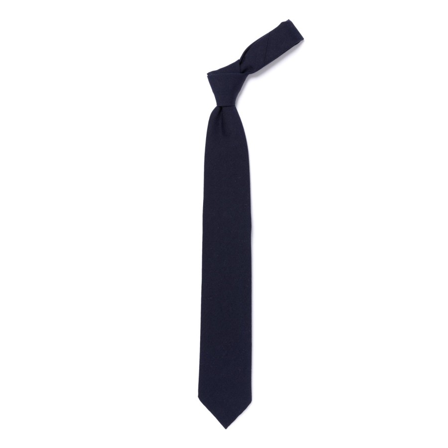 Ties | Cesare Attolini Ca Archivio Storico: Tie "Unita In Blu" Made Of Pure Wool And Cotton-