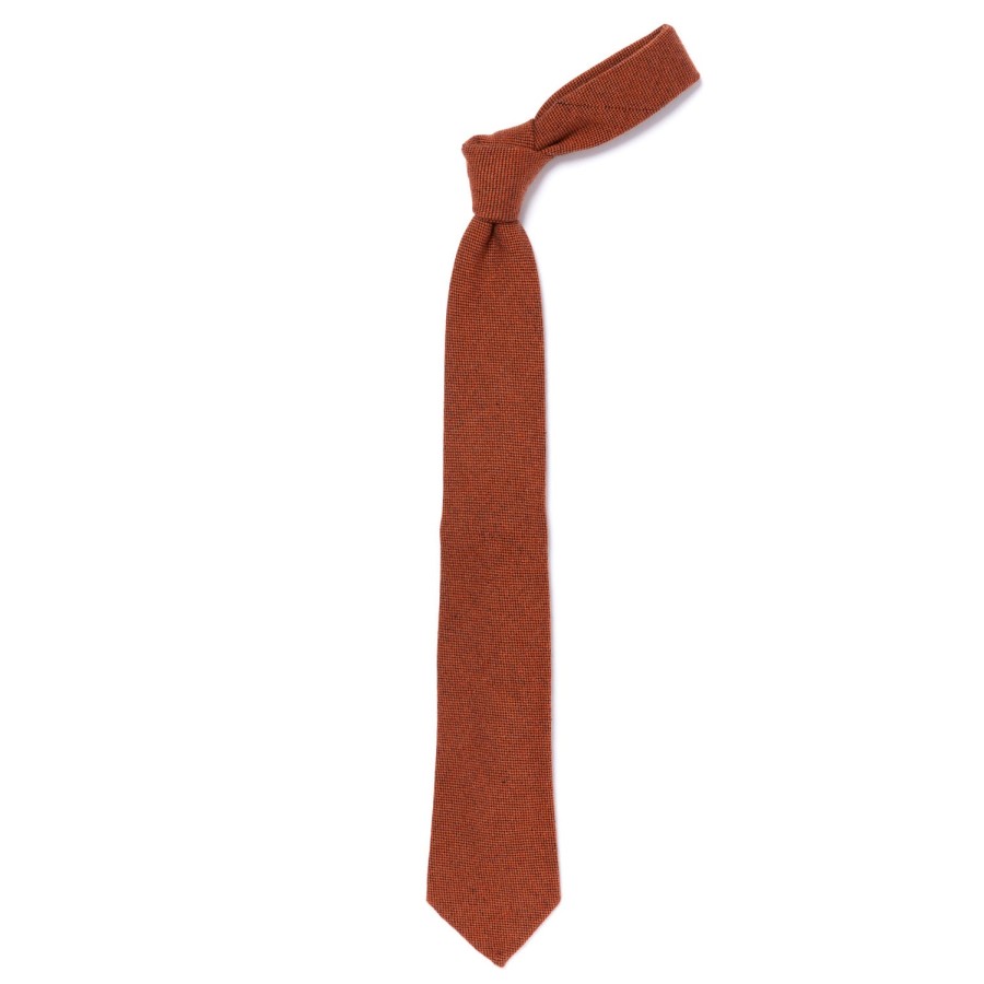 Ties | Cesare Attolini Ca Archivio Storico: Tie "Testa Dell'Ago" In Pure Cashmere - Handrolle