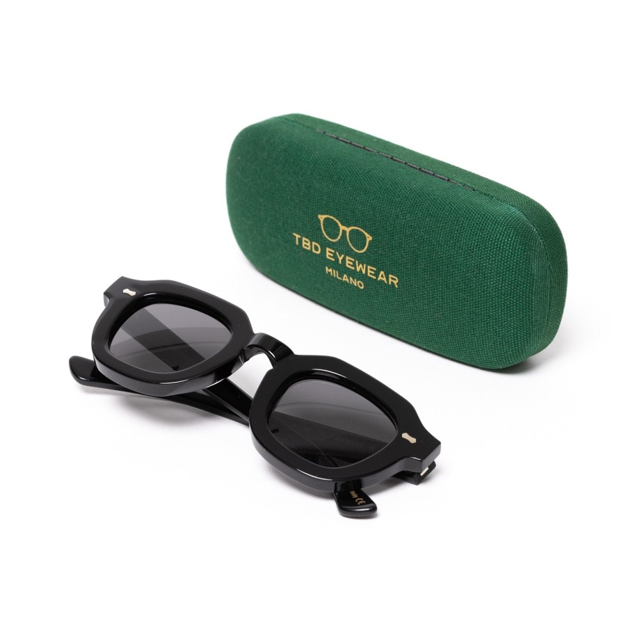 Sunglasses | TBD EYEWEAR Sonnenbrille "Juta Black" Mit Grauen Glasern - Handarbeit