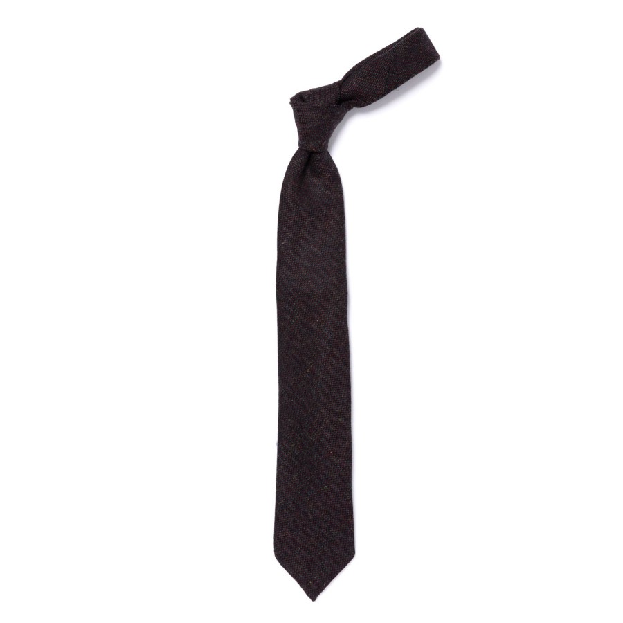 Ties | Cesare Attolini Ca Archivio Storico: Tie "Testa Dell'Ago" In Pure Cashmere - Handrolle