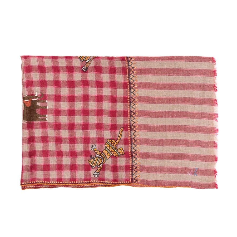 Scarfs | Yaser Shaw Mj Scarf "Jagalpuri" Made Of Finest Hand Embroidered Pashmina Cashmere
