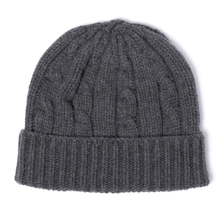 Hats | Manifatture Rosi Rosi Collection X Mj: Knitted Hat "Cable Beanie" In Pure Cashmere